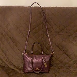 Purple Eggplant crossbody Coach bag